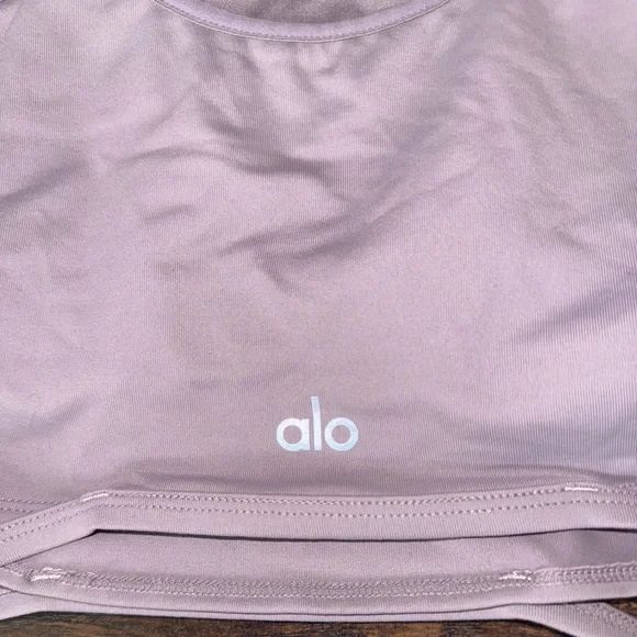 ALO Yoga Halo Bra Tank Lavender Smoke - Picture 6 of 8